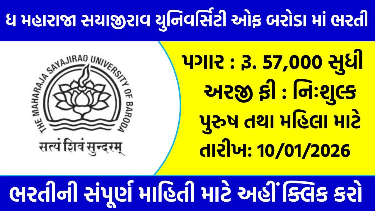 MSU Baroda Recruitment